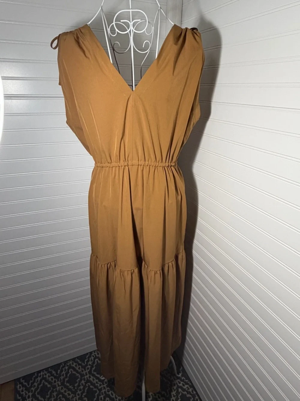 Calvin Klein Deep Tan Maxi Dress - Picture 8 of 11